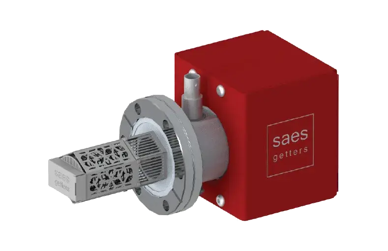 Горизонтальный магниторазрядный насос вид сбоку