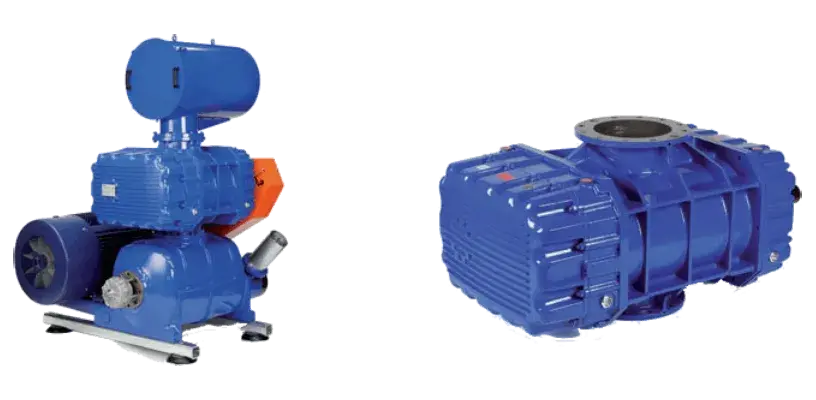 Разновидности роторных воздуходувок вид сбоку