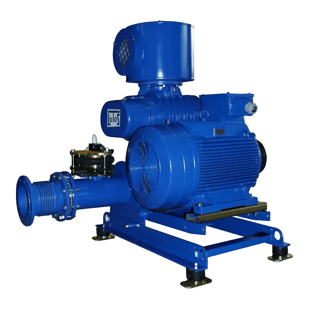 Роторная воздуходувка Lutos вид сбоку