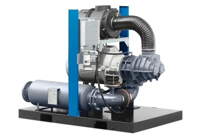 Винтовая воздуходувка Lutos вид сбоку